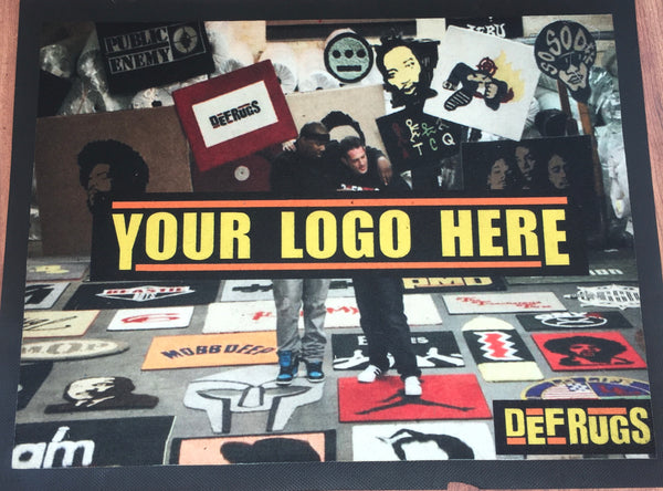 Have your logo or picture printed on a durable 2’x3’ mat